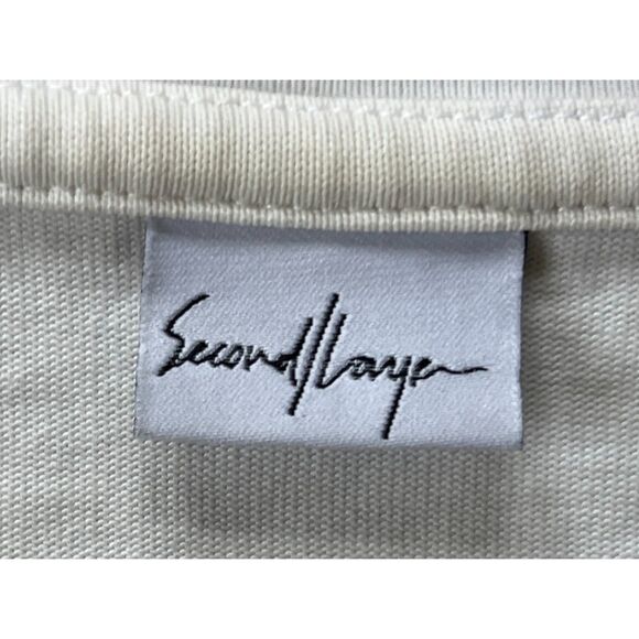 Second Layer White Cropped T Shirt Tee Top Women's Size Medium - Picture 4 of 10